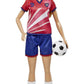 Barbie Soccer Blonde Hair Ponytail Doll with Colorful #9 Uniform, Soccer Ball, Cleats, Tall Socks, Great Sports-Inspired Gift for Ages 3 and Up