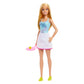 Barbie 12 inches Tennis Player Doll with Cute Tennis Outfit with Shirt,Tennis Racket & Tennis Ball Accessories for Ages 3 Years & Up