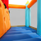 Inflatable Water Slide Park, Giant Bounce House with 450W Blower, Climbing Wall, Dual Basketball Hoops & Ring Toss Games - Outdoor Backyard Jumper