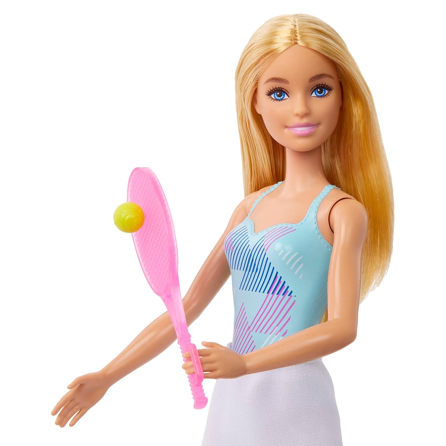 Barbie 12 inches Tennis Player Doll with Cute Tennis Outfit with Shirt,Tennis Racket & Tennis Ball Accessories for Ages 3 Years & Up
