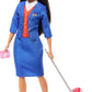 Barbie Flight Attendant Brunette Fashion Doll For Kids Ages 3 Years And Up