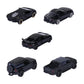 Majorette Black Edition 2.0 5 Pack Set - Metal Toy Car with Freewheel, Suspension & Opening Parts for Kids & Collectors