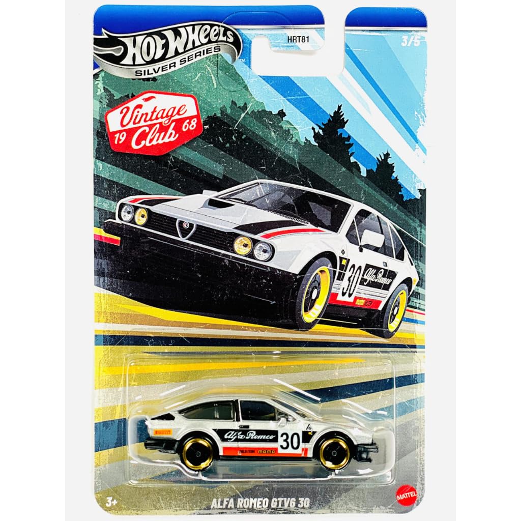 Hot Wheels 2026 Vintage Club Grand Prix Silver Celebration Series 1:64 Scale - Set Of 5 Cars Set-2