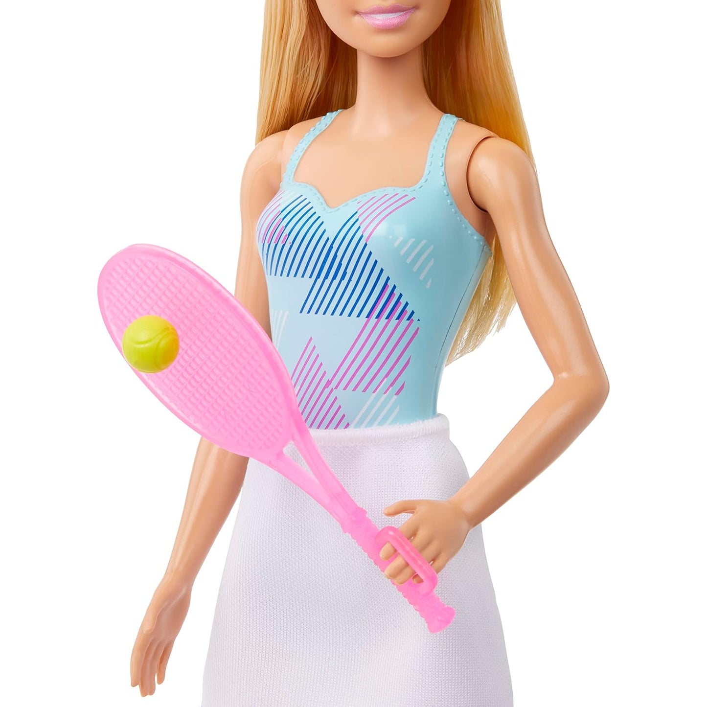 Barbie 12 inches Tennis Player Doll with Cute Tennis Outfit with Shirt,Tennis Racket & Tennis Ball Accessories for Ages 3 Years & Up