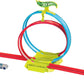 Hot Wheels Neon Speeders Track Set, Laser Stunt Slamway with 1 Hot Wheels Car, Tri-Colored Track, Connects to Other Sets, Easy Storage for Kids Ages 5+