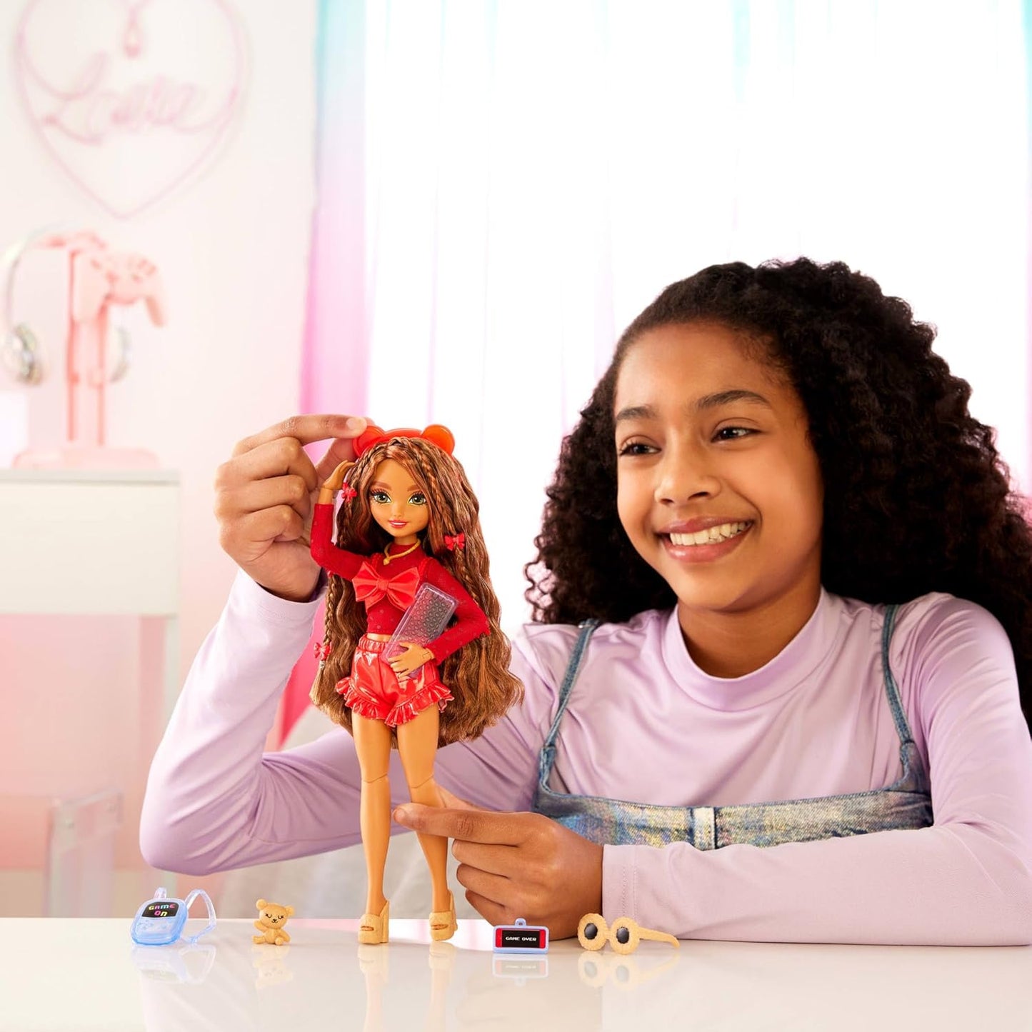 Barbie Dream Besties Teresa Fashion Doll With Video Game Themed Accessories for Kids Ages 3 Years & Up