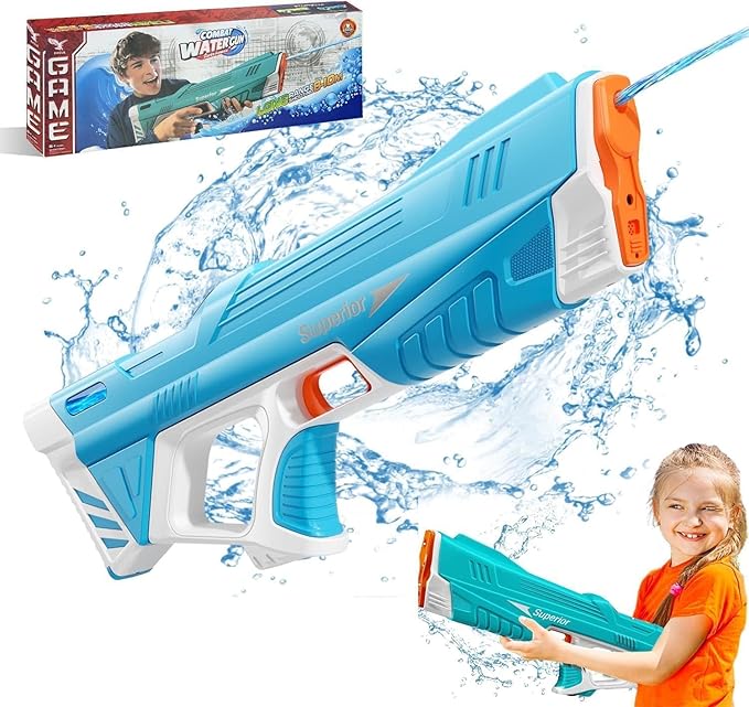 Electric Water Gun for Kids – Full Automatic Water Soaker Blaster