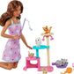Barbie Kitty Condo Doll and Pets Playset with Brunette Doll, 1 Cat, 4 Kittens, Cat Tree & Accessories Toy for Kids Ages 3 Years & Up