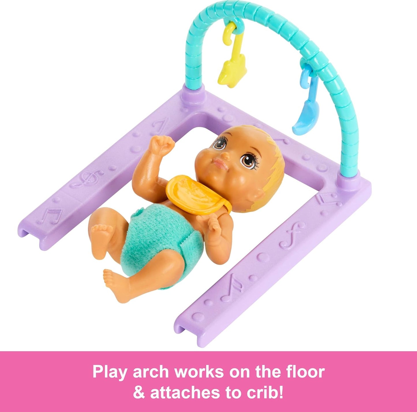 Barbie Skipper Baby-Sitter The Twin Room Dolls and Accessories For Kids Ages 3+
