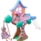 Barbie Treehouse Playset with 2 Chelsea Small Dolls, Toy Car, Swing, Slide, Seesaw, Fairy Wing Accessories & Sticker Sheet for Ages 3+