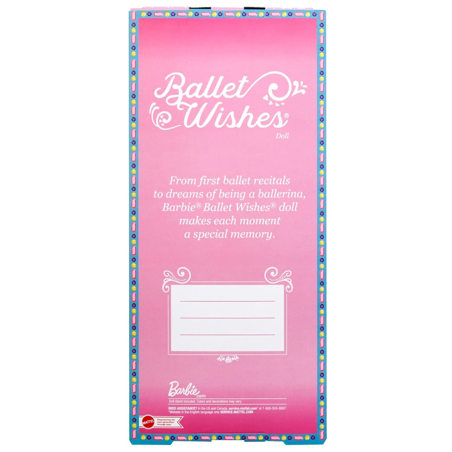 Barbie Signature Ballet Wishes Doll (Brunette, 12 in), Posable, Wearing Ballerina Costume
