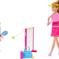 Barbie Stacie & Chelsea Tennis Playset with 2 Dolls & 5+ Accessories Including Net with Swinging Ball Feature