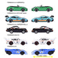 Majorette Porsche 5 Pack Set - Metal Toy Car with Freewheel, Suspension & Opening Parts for Kids & Collectors