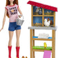 Barbie Red-Haired Career-Themed Chicken Farmer Doll and Playset with Henhouse and More for Ages 3 Year and Up