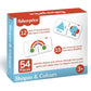 Fisher Price Shapes & Colours 54 Pieces Colours & Shapes Learning Puzzle For Kids