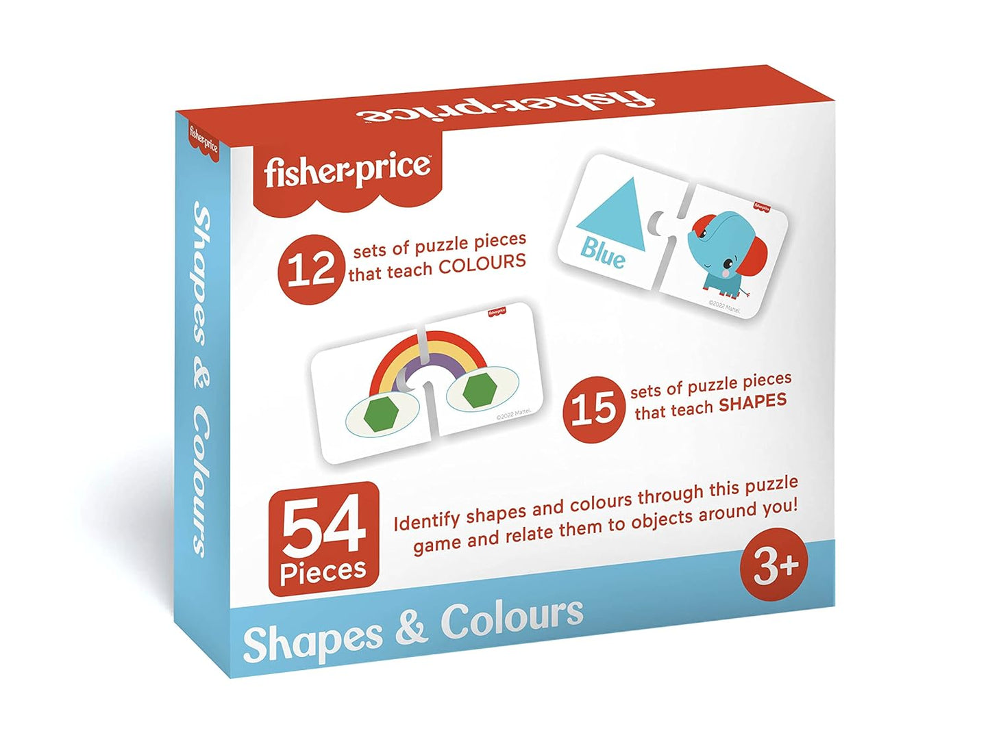Fisher Price Shapes & Colours 54 Pieces Colours & Shapes Learning Puzzle For Kids