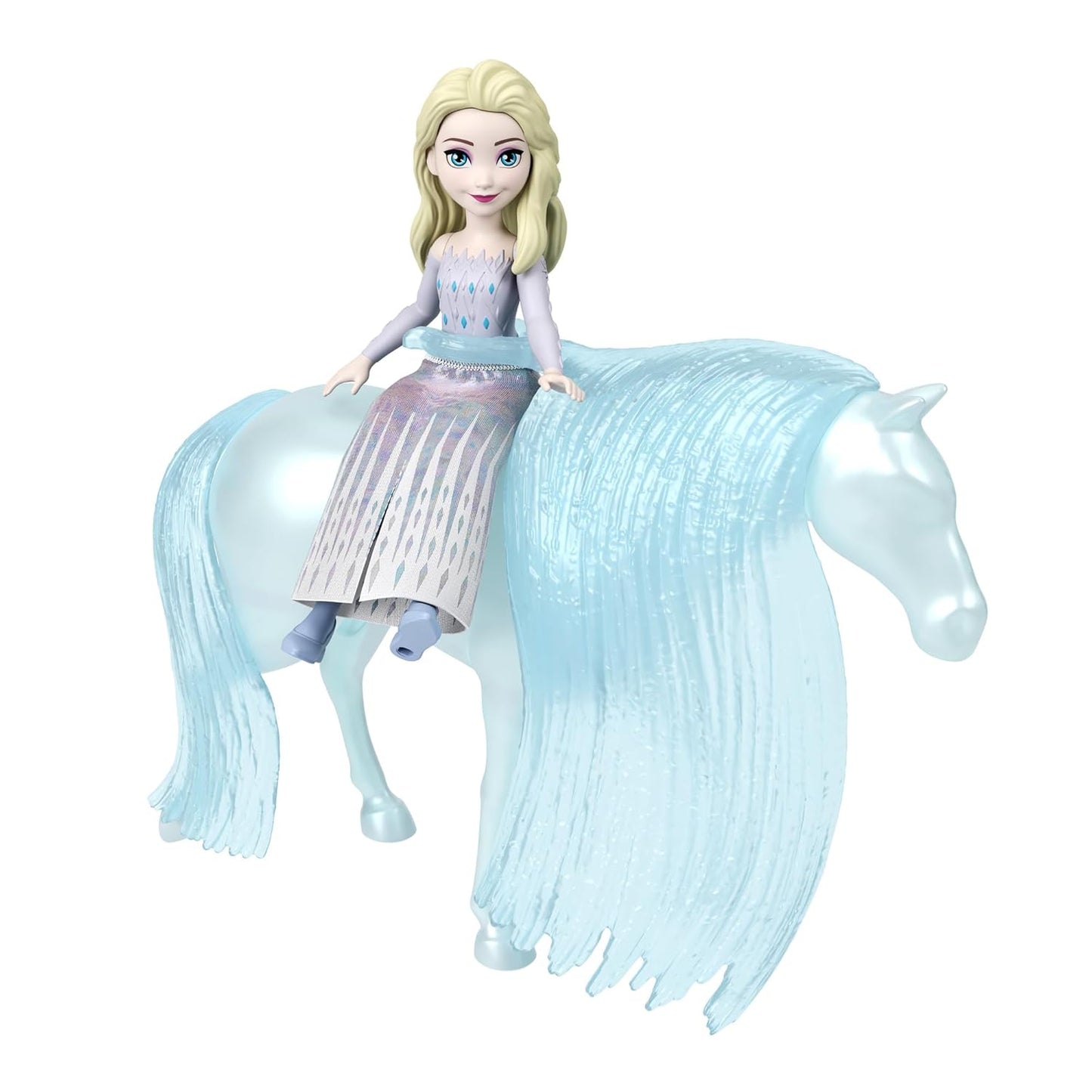 Disney Frozen Elsa Small Doll & The Water Nokk Horse with ICY Haven Playset, Saddle & Accessories, Storytime Stackers, Inspired by Disney Frozen Movie