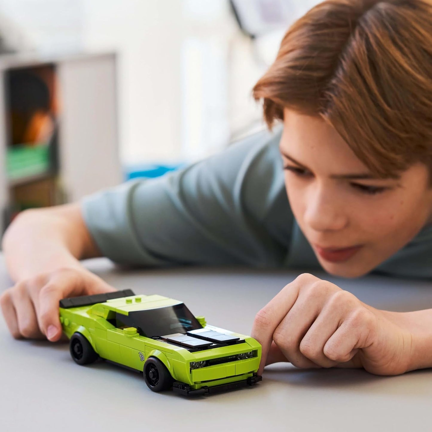 LEGO Speed Champions Dodge Challenger SRT Hellcat Sports Car Building Kit For Ages 9 Years & Up