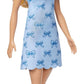 Barbie Fashionistas Doll #237 in Blue Bow Halter Dress, Blonde Ponytail With Bow Accessory for Kids Ages 3+