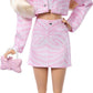 Barbie Deluxe Style Fashion Blonde Doll #9 in Matching Pink Denim Jacket & Skirt Set for Kids Ages 3 Years+