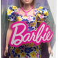 Barbie Fashionistas Doll with Down Syndrome Wearing Floral Dress #208 for Kids Ages 3+ (HJT05)
