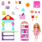 Barbie Chelsea Can Be Toy Store Playset with Small Blonde Doll, Counter & Display Furniture & 15 Accessories for Kids Ages 3+
