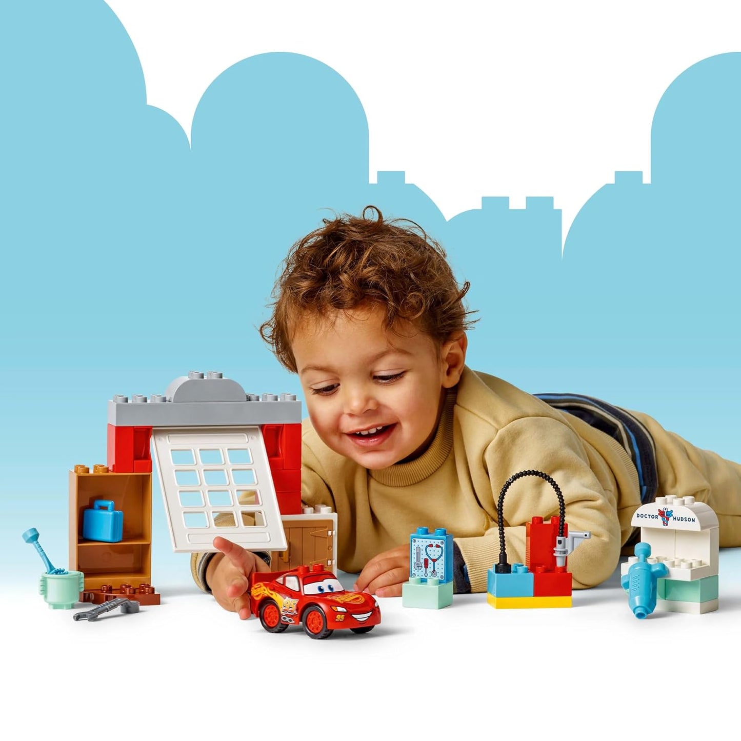 LEGO DUPLO Disney and Pixar Cars McQueen’s Visit to Doc’s Garage Building Kit For Ages 2+ Years
