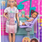 Barbie Dentist Doll With Blonde Fashion Doll, 1 Kid Doll, Medical Doctor Furniture & Accessories For Kids Ages 3+