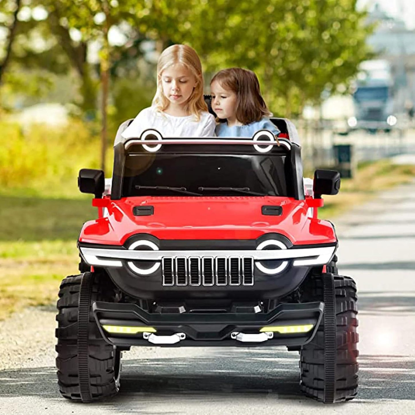 WN-1166  Kids Ride on 4X4 Heavy Duty Jumbo Jeep WN-1166 (Grey) ( Hooster Model )