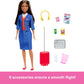 Barbie Flight Attendant Brunette Fashion Doll For Kids Ages 3 Years And Up