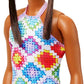 Barbie Fashionistas Doll with Bun And Crochet Halter Dress #210 for Kids Ages 3+ (HJT07)