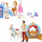 Disney Princess Cinderella Set with 2 Fashion Dolls, Horse & Carriage, Furniture, 4 Animal Friends & 45 Accessories, Ultimate Movie Gift Set For Kids Ages 3+