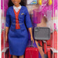 Barbie Flight Attendant Brunette Fashion Doll For Kids Ages 3 Years And Up
