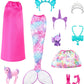 Barbie Mermaid Fantasy Dress-Up Clothes Set & Accessories Doll with Baby Unicorn and Dragon Pets for Kids Ages 3+