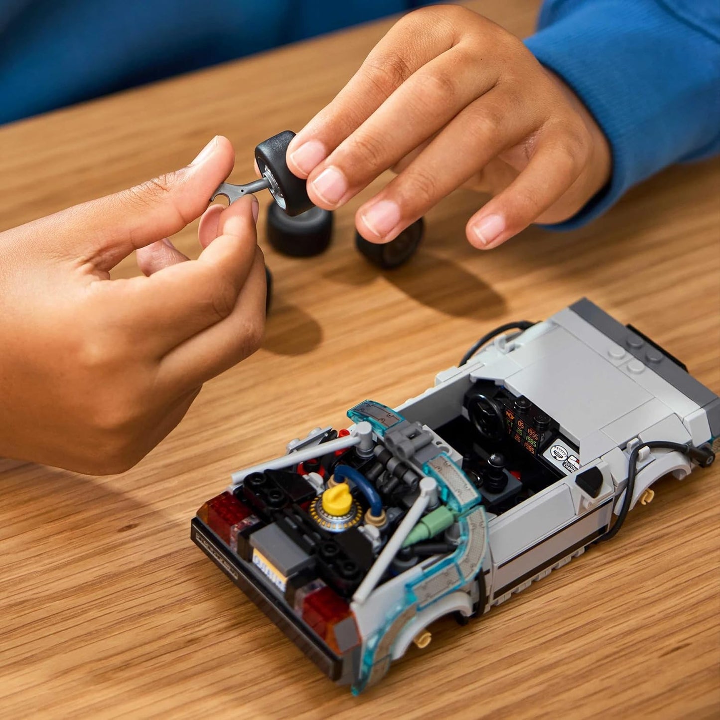 LEGO Speed Champions Time Machine from Back to The Future - Model Car Building Kit For Ages 9 Years & Up