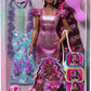 Barbie Fun & Fancy Brunette Hair Doll with Extra-Long Colorful Hair and Shimmery Pink Dress and 10 Hair and Fashion Play Accessories for Kids Ages 3+