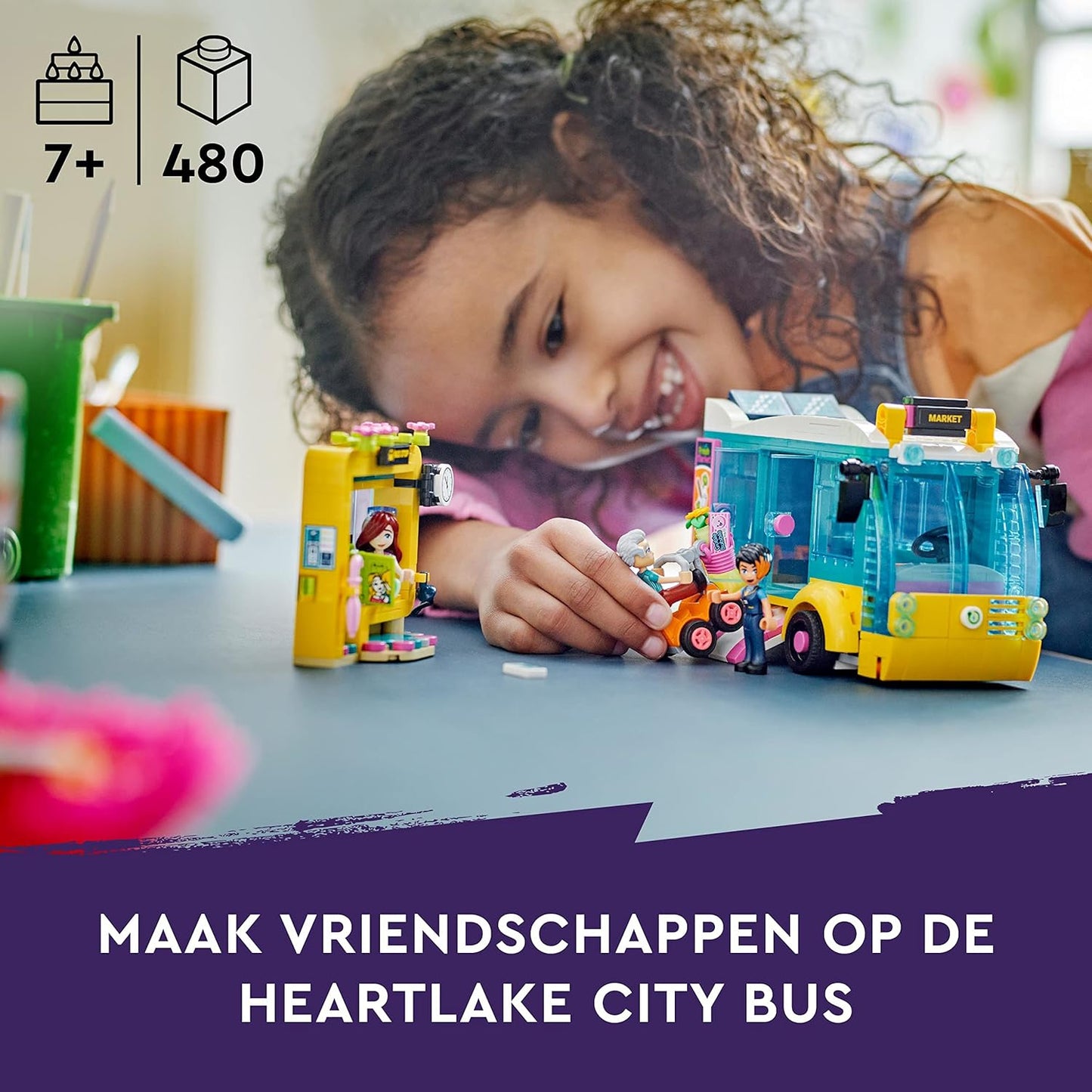 LEGO Friends Heartlake City Bus Building Kit For Ages 7+