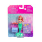 Disney Princess Toys, Ariel Mermaid Small Doll with Sebastian Figure, Treasure Chest Accessory & Stickers, Inspired by The Little Mermaid