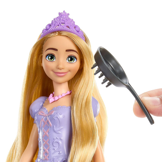 Disney Princess Rapunzel Doll with Vanity, Pascal and 10 Accessories, Inspired by the Disney Movie for Kids Ages 3 Years & Up