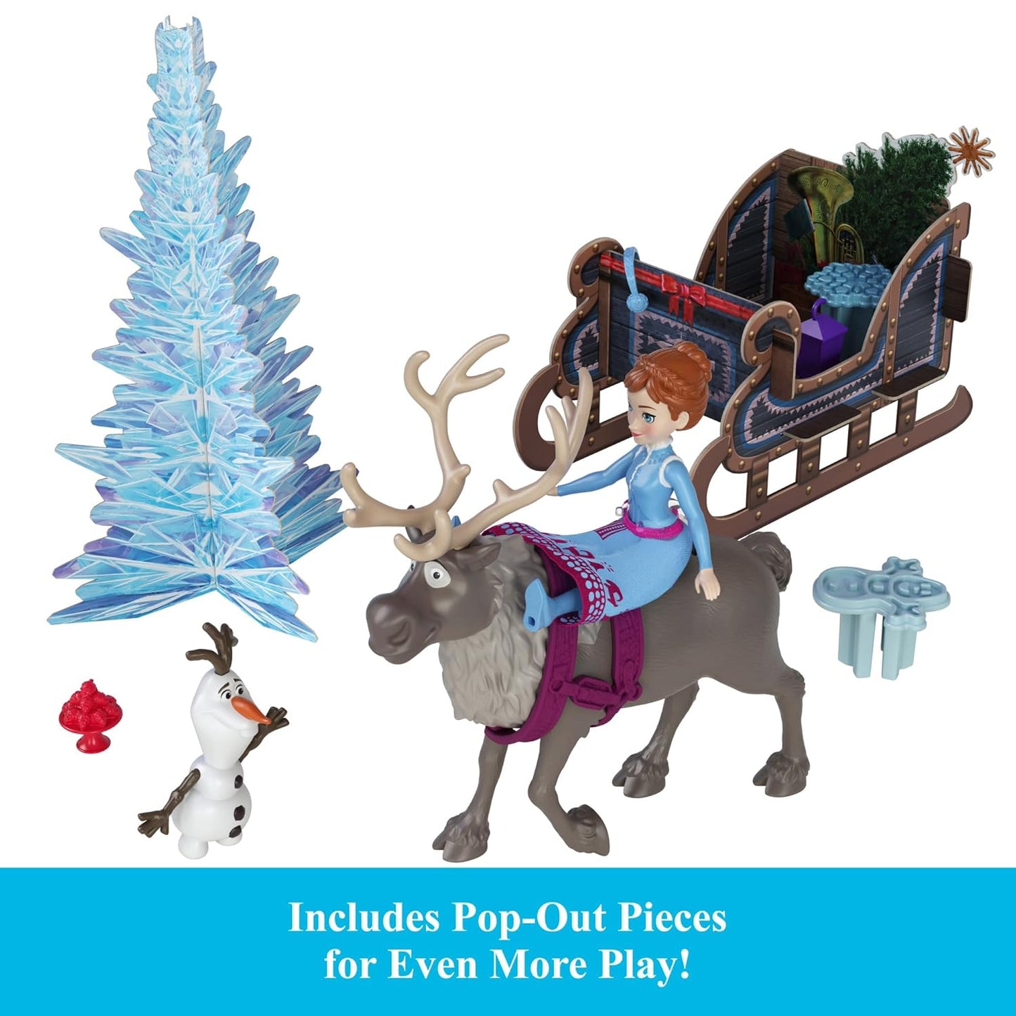 Disney Frozen 2025 Advent Calendar With 24 Days Of Surprise Toys, Including Anna & Elsa Small Dolls for Kids