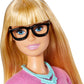 Barbie Blonde Hair Teacher Doll with Accessories for Kids Ages 3+