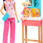 Barbie Pediatrician Doll and Doctor Playset with Purple Scrubs & Accessories for Kids Ages 3 Years and Up
