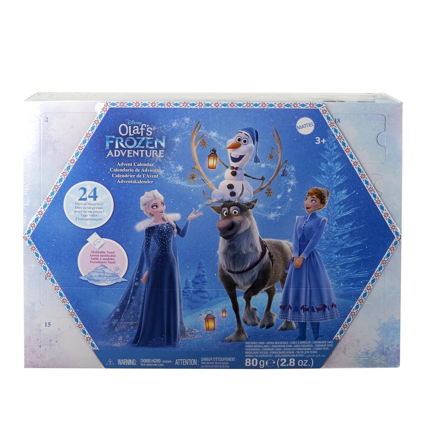Disney Frozen 2025 Advent Calendar With 24 Days Of Surprise Toys, Including Anna & Elsa Small Dolls for Kids