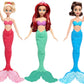 Disney Princess Mattel Ariel Mermaid Fashion Doll & 2 Mermaid Sister Dolls, Posable