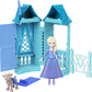 Disney Frozen Anna or Elsa Playset with 5 Surprises Including Small Doll, Tower & 3-4 Arendelle Village Accessories (Characters May Vary)