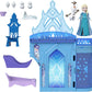 Disney Frozen Elsa Ice Palace, Stackable Castle Doll House with Small Doll & Accessories For Kids Ages 4+