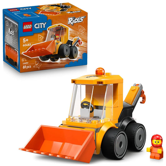 LEGO City Rides – Construction Loader - Mini Car Building Kit For Ages 5 Years & Up