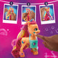 My Little Pony A New Generation Rainbow Reveal Sunny Starscout - 6-Inch Orange Pony Toy with Surprise Rainbow Braid and 17 Accessories