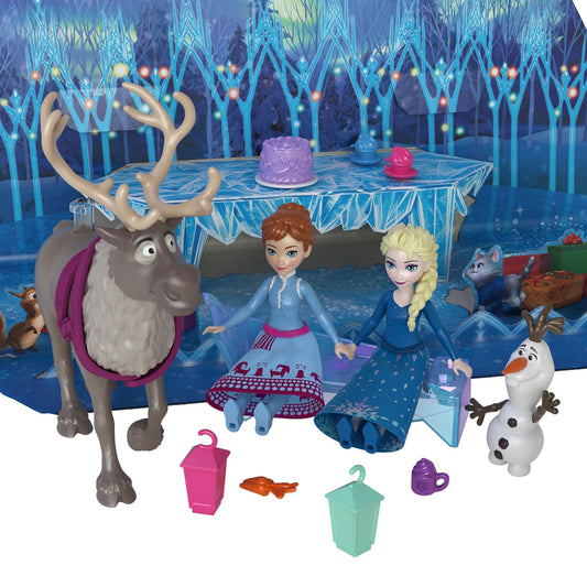 Disney Frozen 2025 Advent Calendar With 24 Days Of Surprise Toys, Including Anna & Elsa Small Dolls for Kids