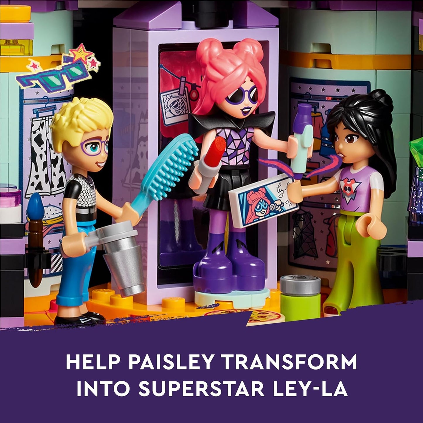 LEGO Friends Pop Star Music Tour Bus Vehicle Building Kit For Ages 8+